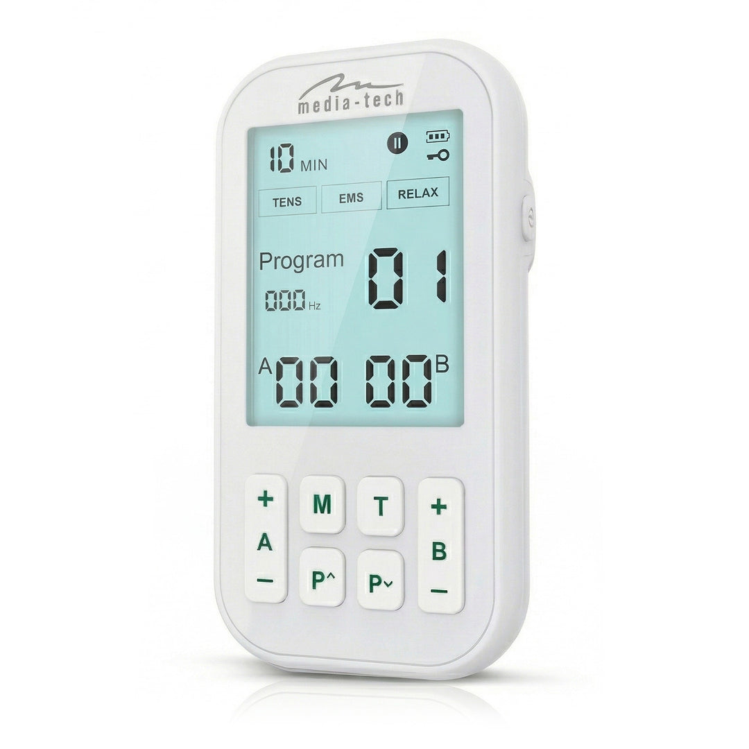 Masażer i elektrostymulator mięśni, Tens/EMS, stymulacja 3w1, Mediatech, MT6543
