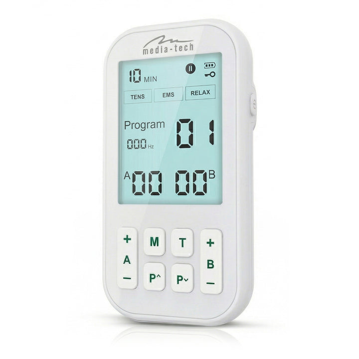 Masażer i elektrostymulator mięśni, Tens/EMS, stymulacja 3w1, Mediatech, MT6543