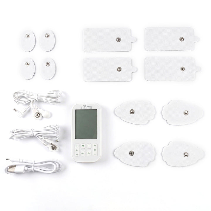 Masażer i elektrostymulator mięśni, Tens/EMS, stymulacja 3w1, Mediatech, MT6543