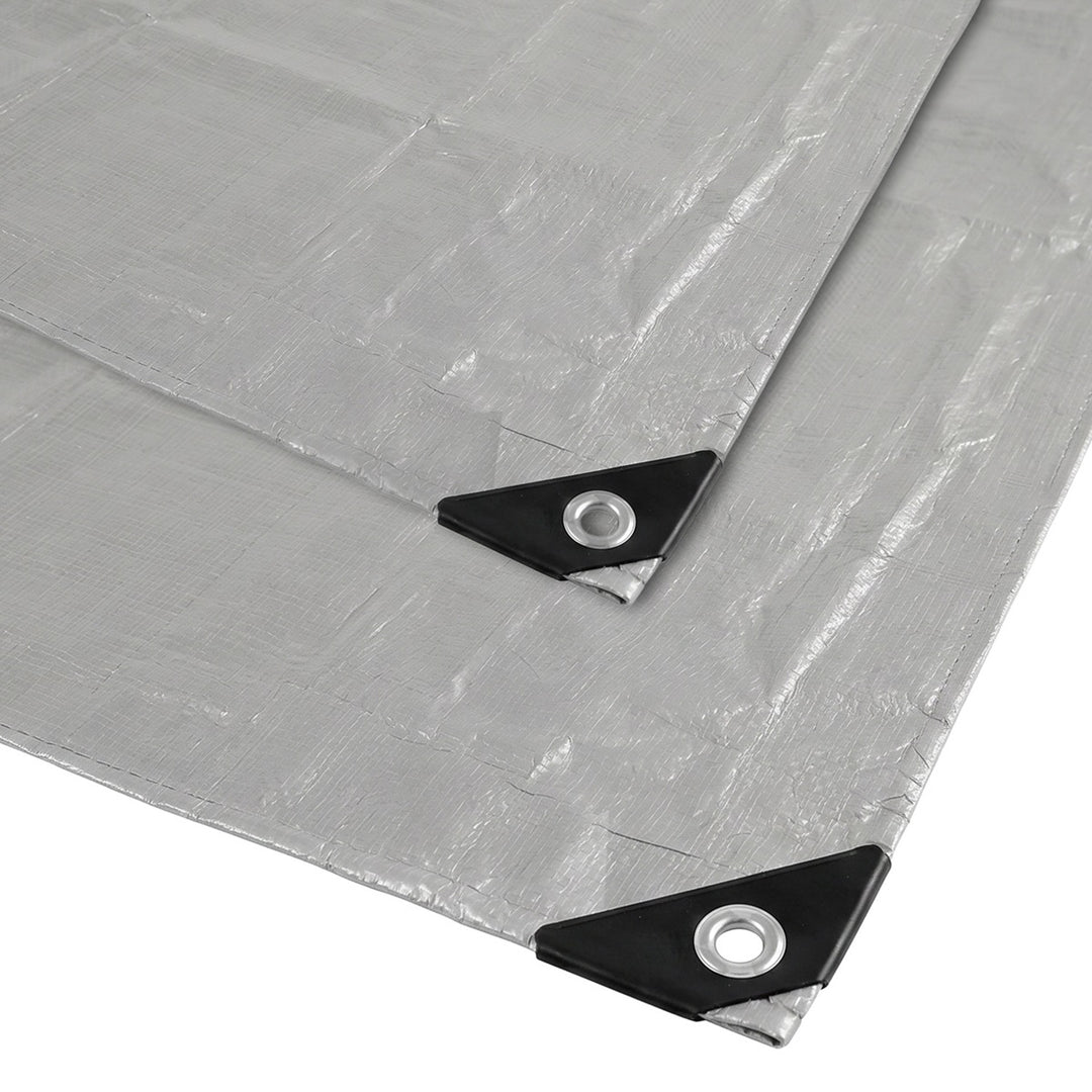Plandeka srebrna 120g 4x6m VA0476, wodoodporna, Vayox