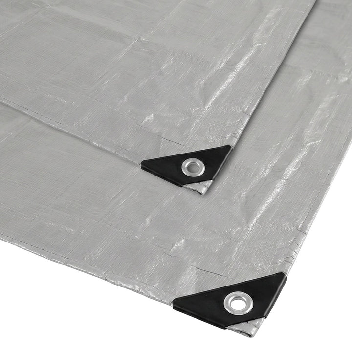 Plandeka srebrna 120g 4x6m VA0476, wodoodporna, Vayox