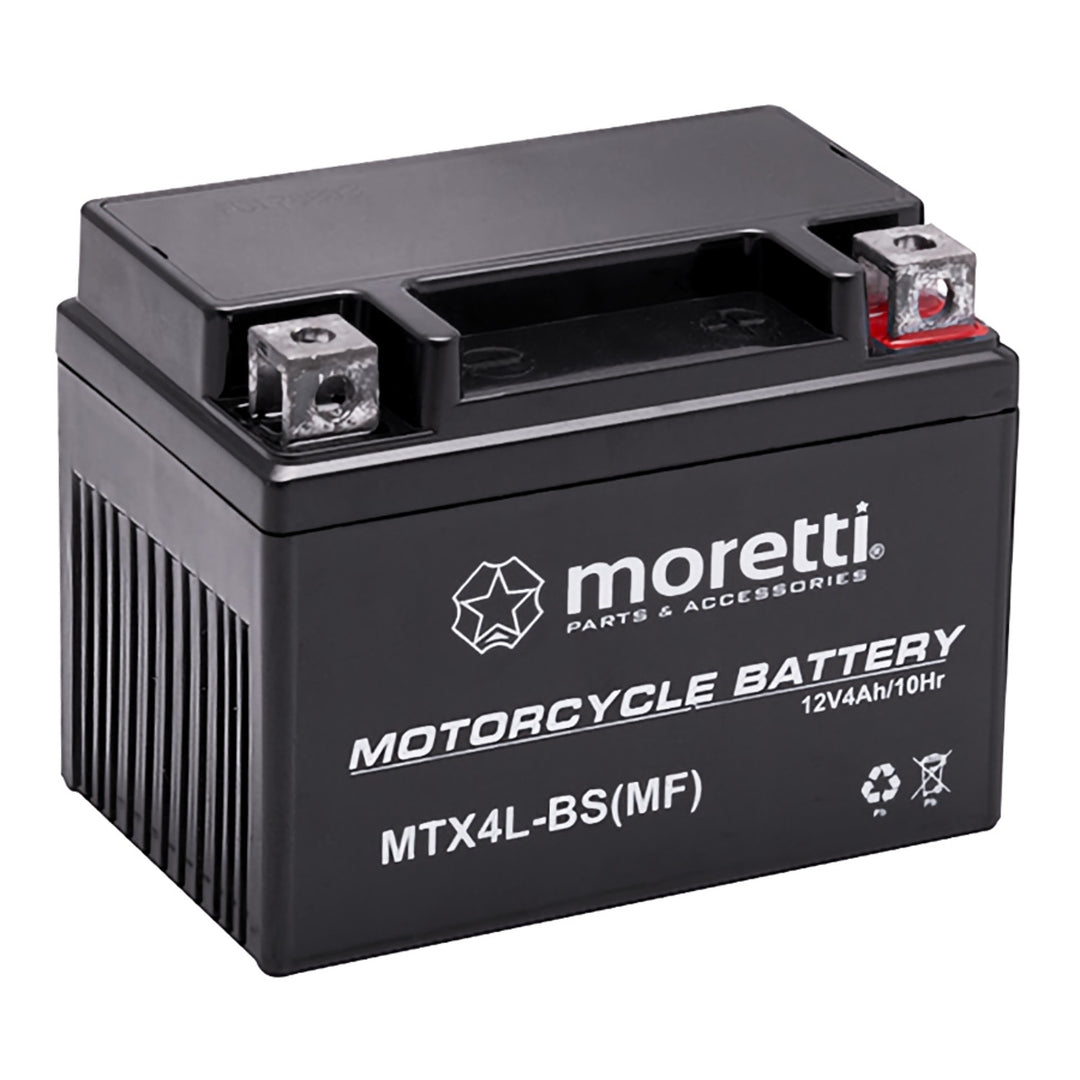 Akumulator Moretti, 12V, 4Ah, AGM (Gel), prąd rozruchowy 50A, AKUYTX4L-BSXMOR000