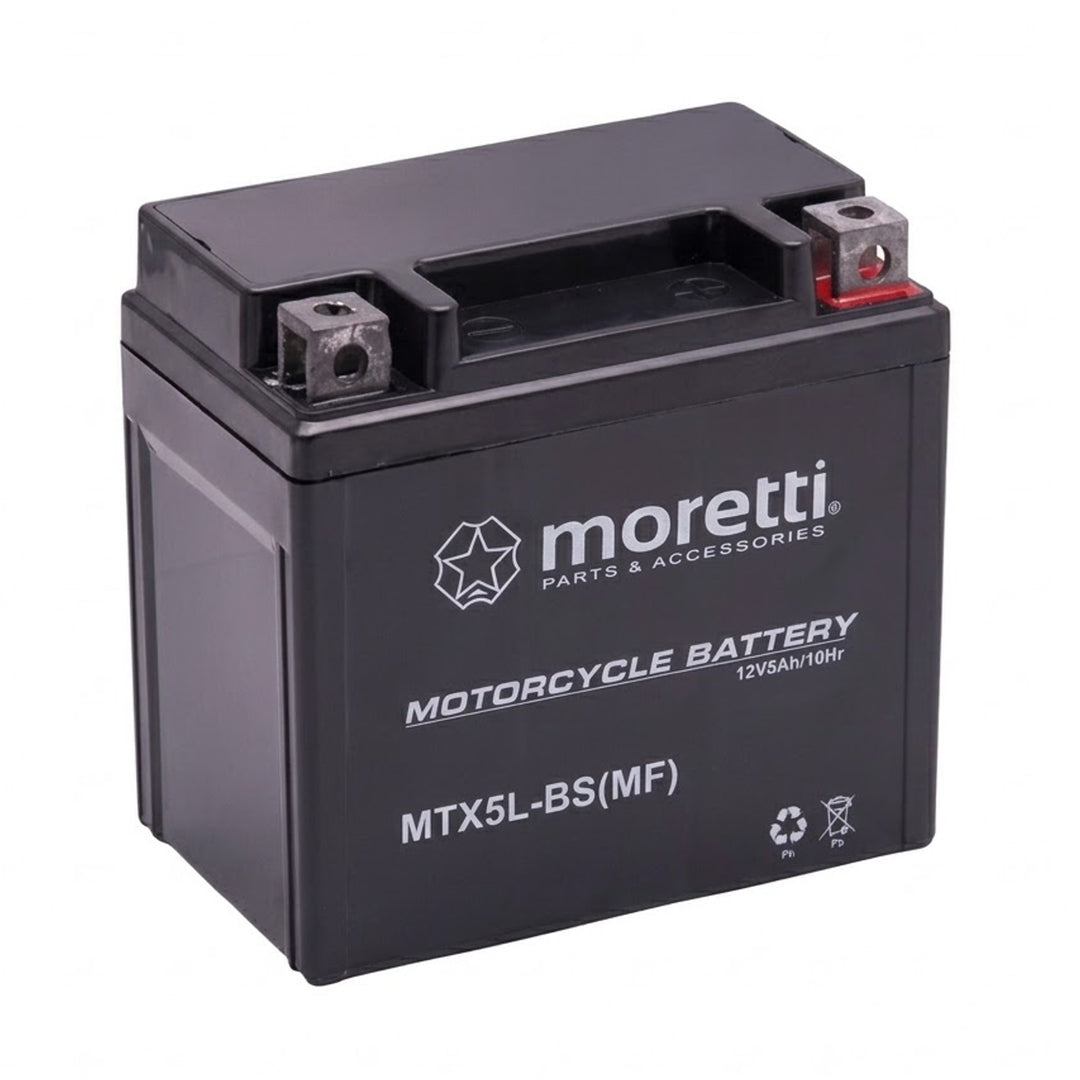Akumulator Moretti, 12V, 5Ah, AGM (Gel), prąd rozruchowy 70A, AKUYTX5L-BSXMOR000