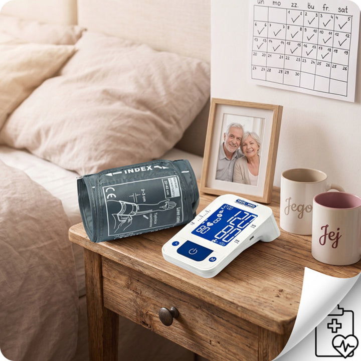 Ciśnieniomierz elektroniczny, funkcja głosowa, mankiet 22–42 cm, wskaźnik IHB, TMA-CONTROL3, Techmed