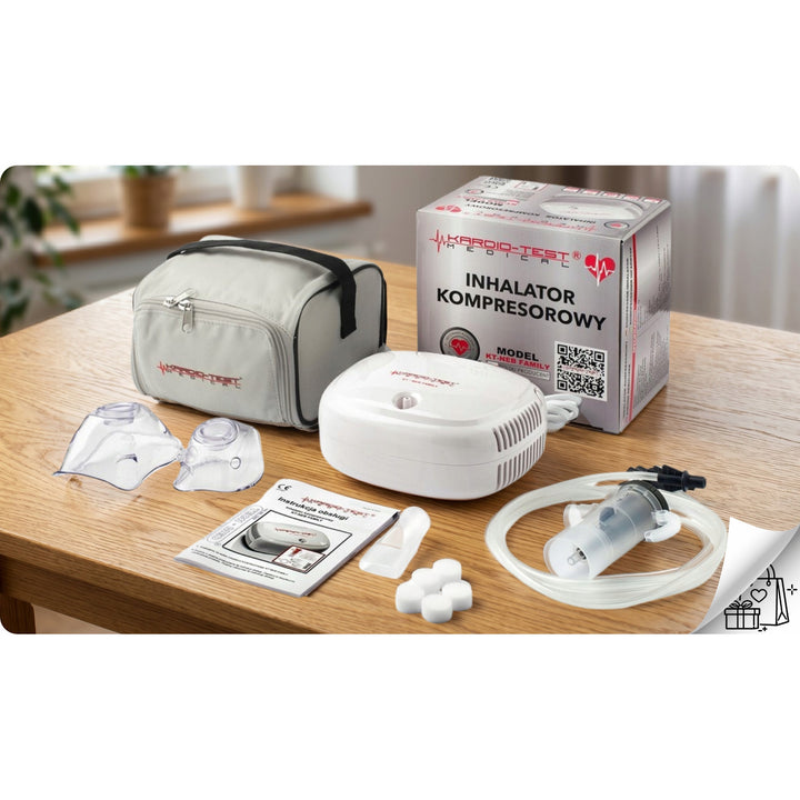Inhalator kompresowy, 2 maseczki, KT-NEB FAMILY, Techmed