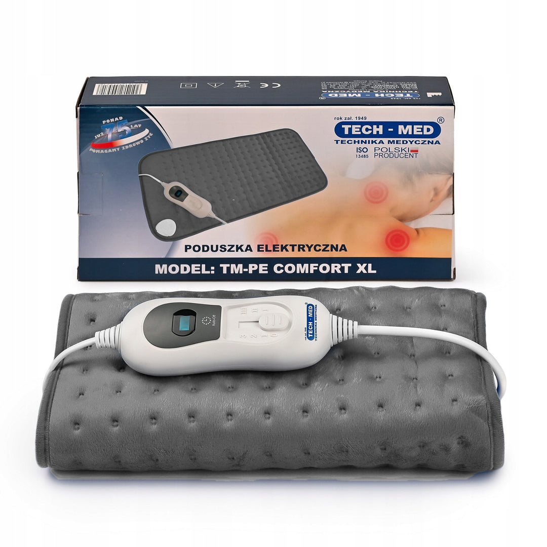 Poduszka elektryczna, 3 poziomy ciepła, 30x60 cm, moc 100 W, TM-PE COMFORT XL, Tech-Med