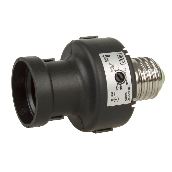 Oprawa żarówki E27 Maclean, 100W, z czujnikiem zmierzchu, timer, MCE21B, 4 sztuki