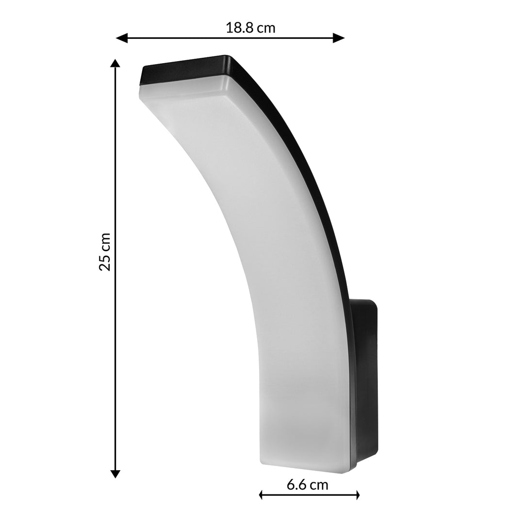 Lampa LED Maclean, kolor czarny, 20W, IP65, 2750lm, barwa neutralna biała (4000K) MCE511 B, 2 sztuki