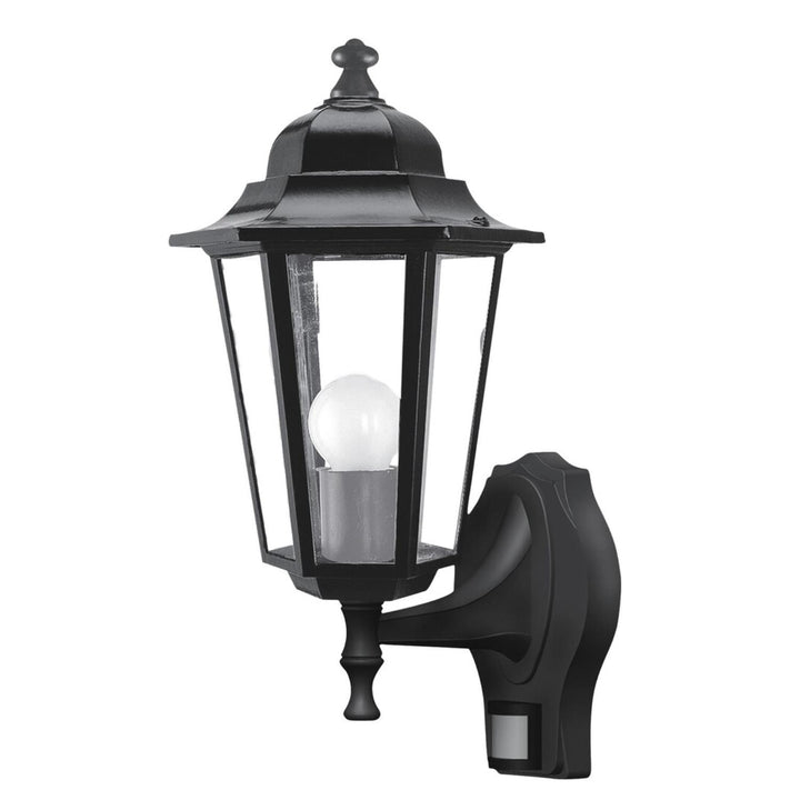 Lampa ścienna Rabalux, zewnętrzna, czujnik ruchu, IP43, E27, max 60W, czarna, Velence, 2 sztuki
