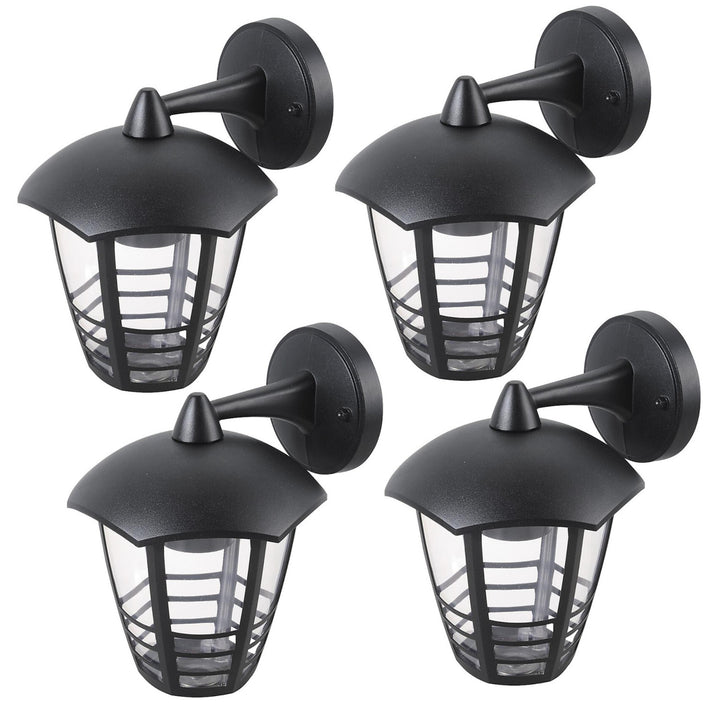 Lampa ścienna Rabalux, zewnętrzna, IP44, E27, max 60W, czarna, Marseille, 4 sztuki