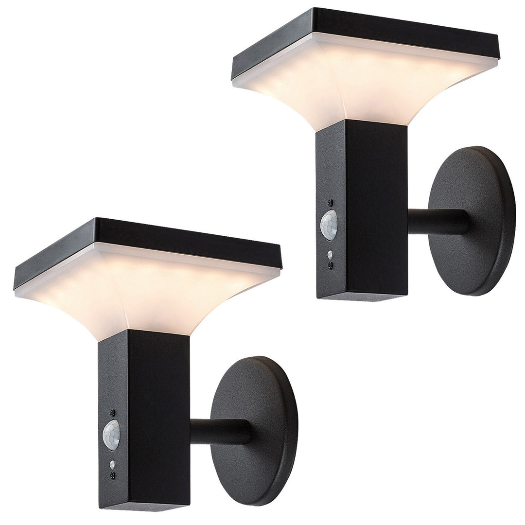 Lampa Rabalux, ścienna, zewnętrzna, solarna, IP44, LED 4W, Geleen, 2 sztuki