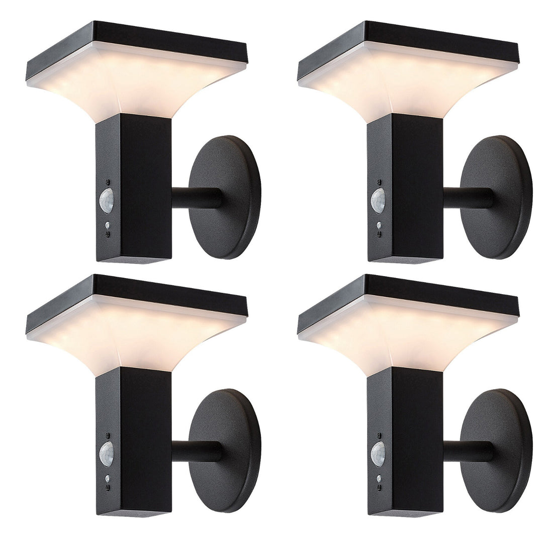 Lampa Rabalux, ścienna, zewnętrzna, solarna, IP44, LED 4W, Geleen, 4 sztuki