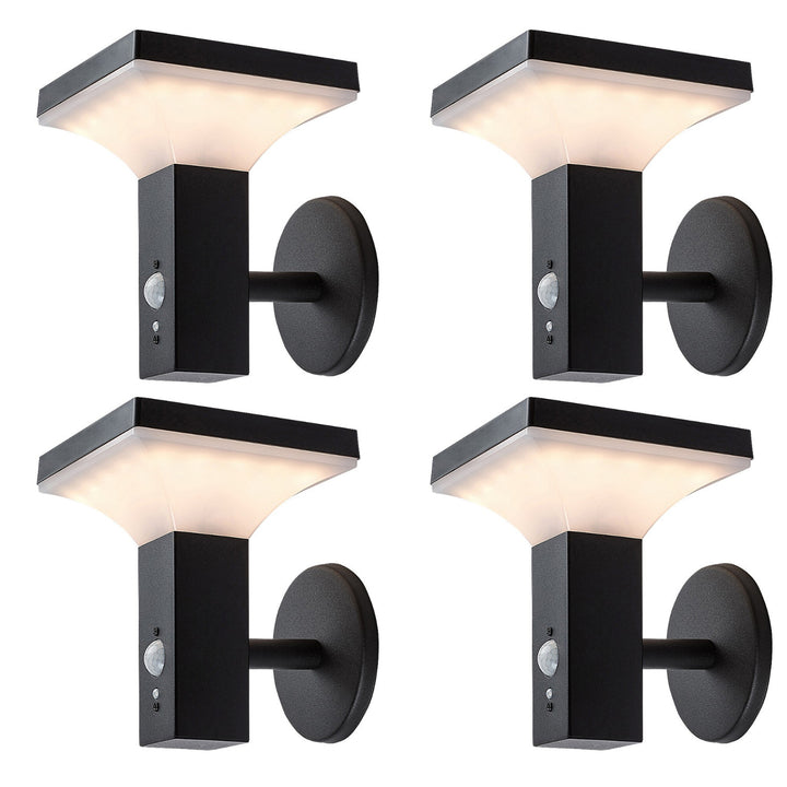 Lampa Rabalux, ścienna, zewnętrzna, solarna, IP44, LED 4W, Geleen, 4 sztuki