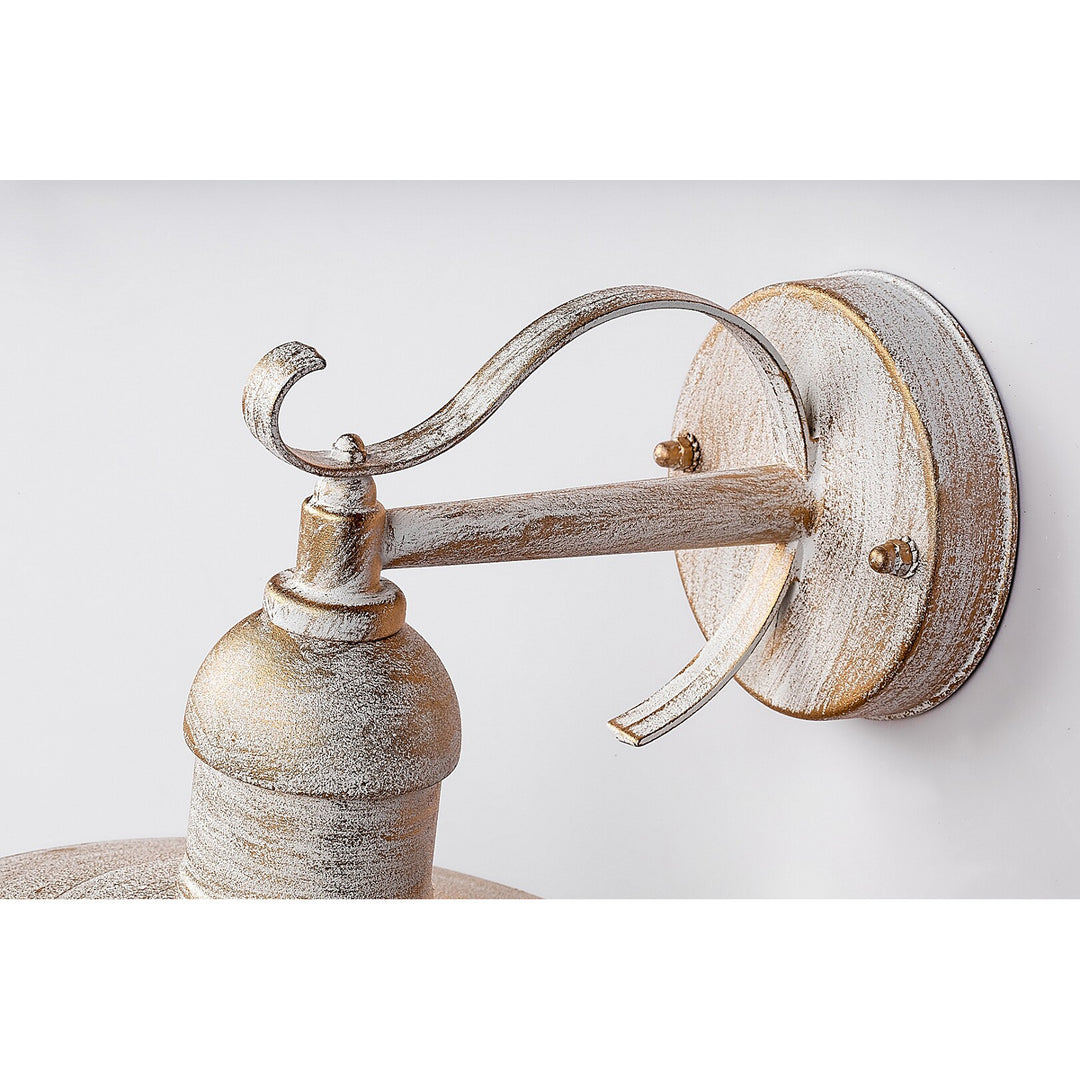 Lampa ścienna Rabalux, zewnętrzna, IP44, E27, max 60W, antyczna biel, Oslo, 4 sztuki