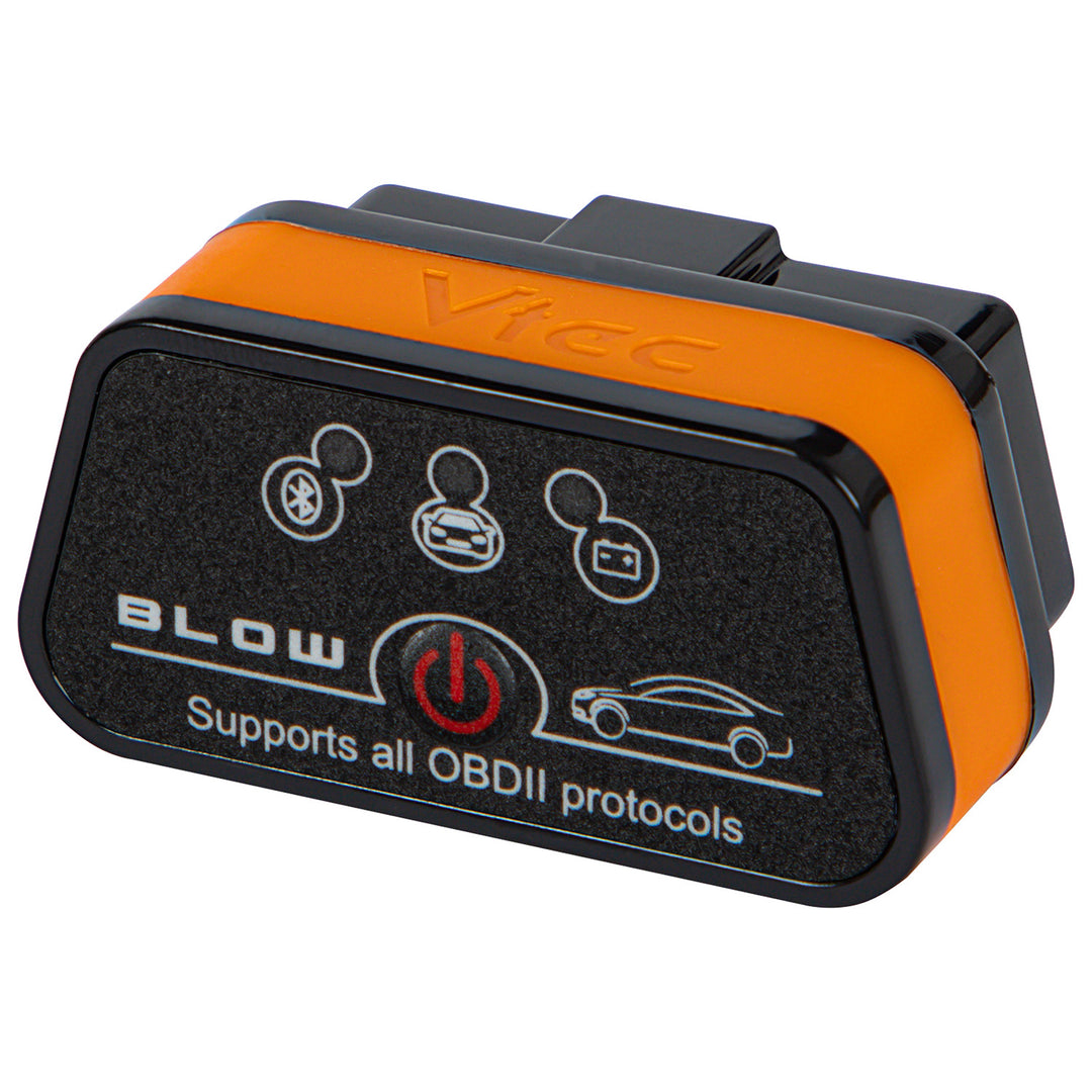 Interfejs diagnostyczny OBD2 Vtec iTRON Blow, Bluetooth 4.0, bezprzewodowa komunikacja z komputerem pokładowym samochodu, wysoka kompatybilność, 58-660#