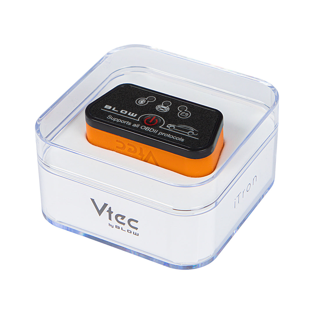 Interfejs diagnostyczny OBD2 Vtec iTRON Blow, Bluetooth 4.0, bezprzewodowa komunikacja z komputerem pokładowym samochodu, wysoka kompatybilność, 58-660#
