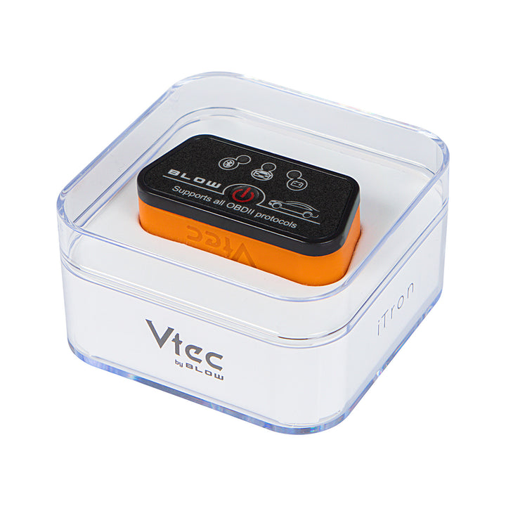 Interfejs diagnostyczny OBD2 Vtec iTRON Blow, Bluetooth 4.0, bezprzewodowa komunikacja z komputerem pokładowym samochodu, wysoka kompatybilność, 58-660#