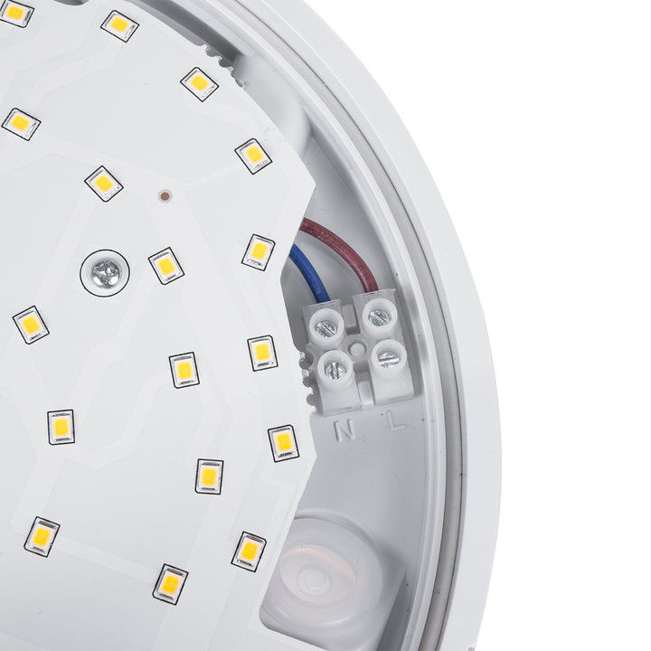 Lampa LED z czujnikiem ruchu Maclean, czujnik PIR, kolor biały, 15W, IP54, 1100lm, barwa neutralna, MCE291 W, 2 sztuki