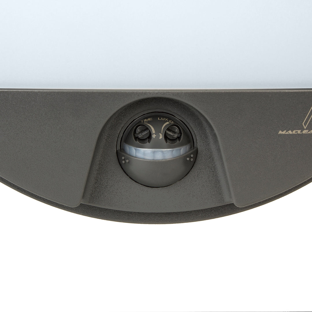 Lampa LED z czujnikiem ruchu Maclean, czujnik PIR, kolor szary, 15W, IP54, 1100lm, barwa neutralna, MCE291 W, 2 sztuki