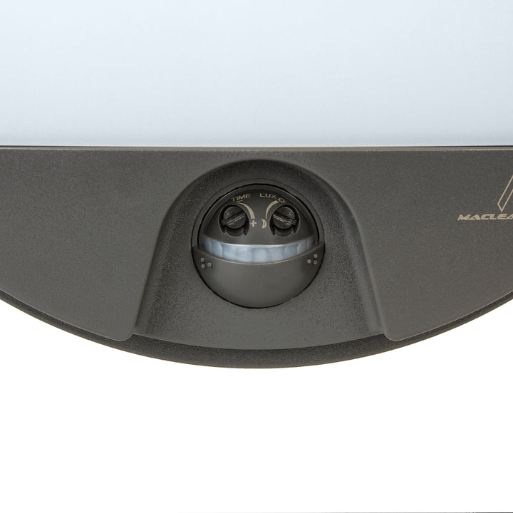 Lampa LED z czujnikiem ruchu Maclean, czujnik PIR, kolor szary, 15W, IP54, 1100lm, barwa neutralna, MCE291 W, 2 sztuki