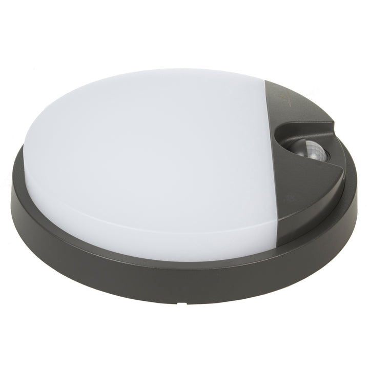Lampa LED z czujnikiem ruchu Maclean, czujnik PIR, kolor szary, 15W, IP54, 1100lm, barwa neutralna, MCE291 W, 2 sztuki