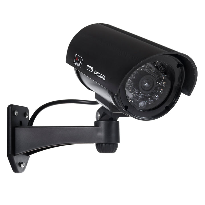 Atrapa kamery z migającą diodą LED IR1100 B IR zewnętrzna, czarna, 2 sztuki + 4x bateria AA Varta Industrial