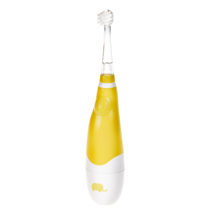 Szczoteczka soniczna dla dzieci SEAGO, kolor żółty, 4 końcówki, SG-902 Yellow + bateria alkaliczna AAA Varta Industrial