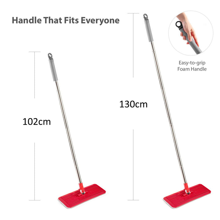 Mop płaski z wiadrem i wyciskaczem GreenBlue, dwa wkłady microfibra HQ, pojemność 5,7L, MaxiClean GB870 + ściereczka Vileda Actifibre Pro