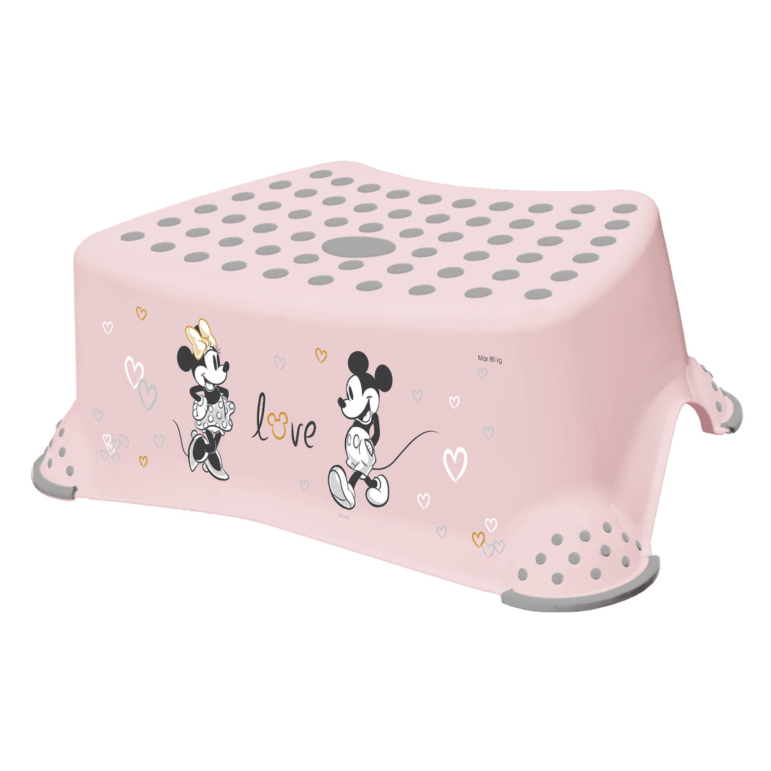 Podest dziecięcy + podest dziecięcy dwustopniowy Keeeper, z funkcją antypoślizgową, seria "Minnie Mouse"
