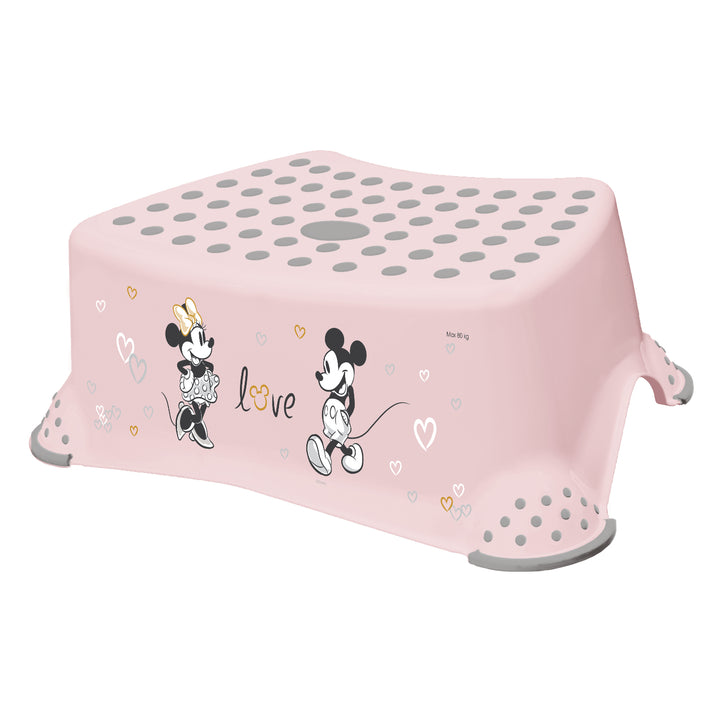 Podest dziecięcy + podest dziecięcy dwustopniowy Keeeper, z funkcją antypoślizgową, seria "Minnie Mouse"