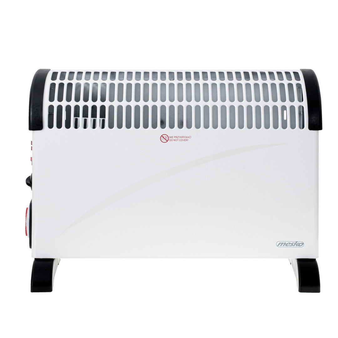 Grzejnik konwektorowy, elektryczny, termostat, 2000W, timer 24h, biały, przewód 150cm, Mesko, MS 7741W