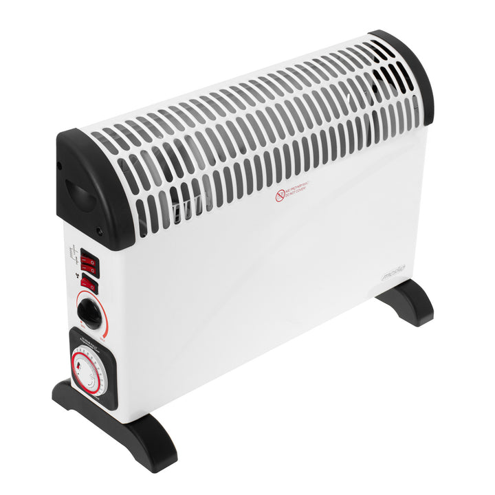 Grzejnik konwektorowy, elektryczny, termostat, 2000W, timer 24h, biały, przewód 150cm, Mesko, MS 7741W
