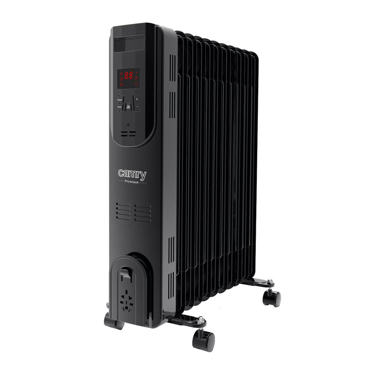 Grzejnik olejowy, 11 żeberek, 2500W, pilot, wyświetlacz LED, termostat, Camry CR 7813