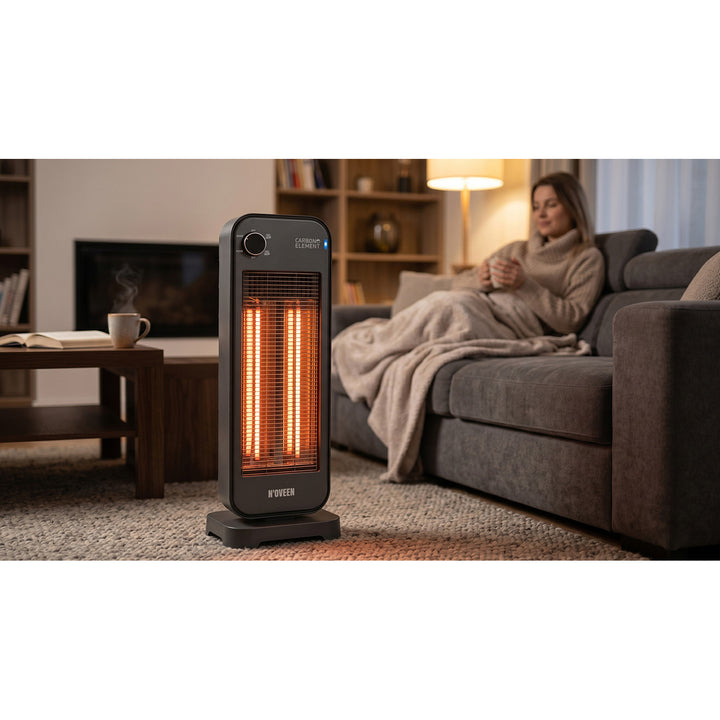 Grzejnik promiennik, podczerwień 900W, 2 poziomy grzania, Noveen