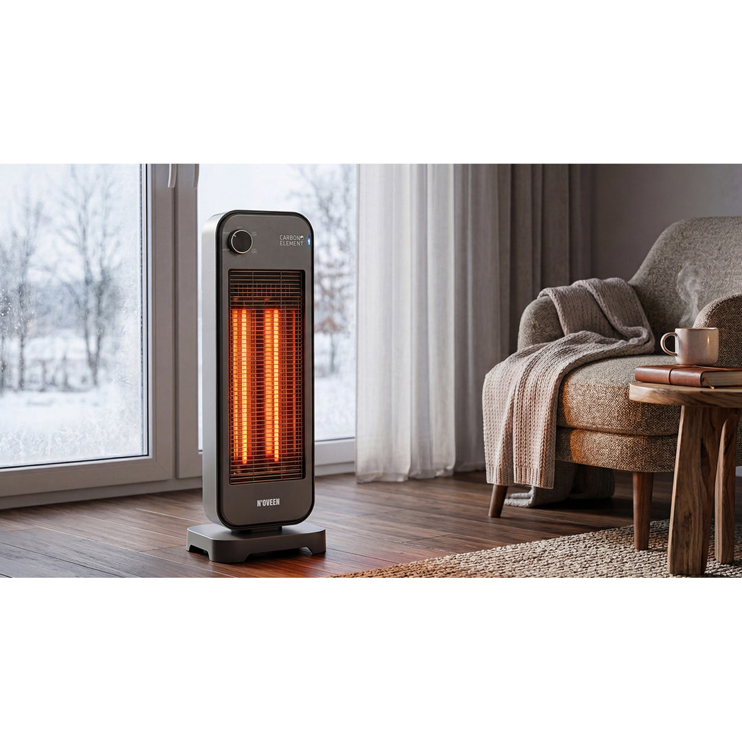 Grzejnik promiennik, podczerwień 900W, 2 poziomy grzania, Noveen
