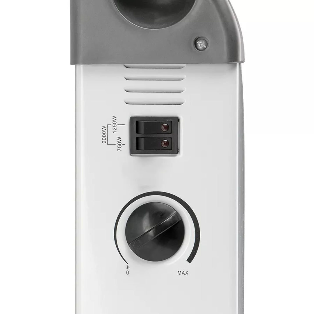 Grzejnik konwektorowy, elektryczny, 2000 W, termostat, biały, Noveen