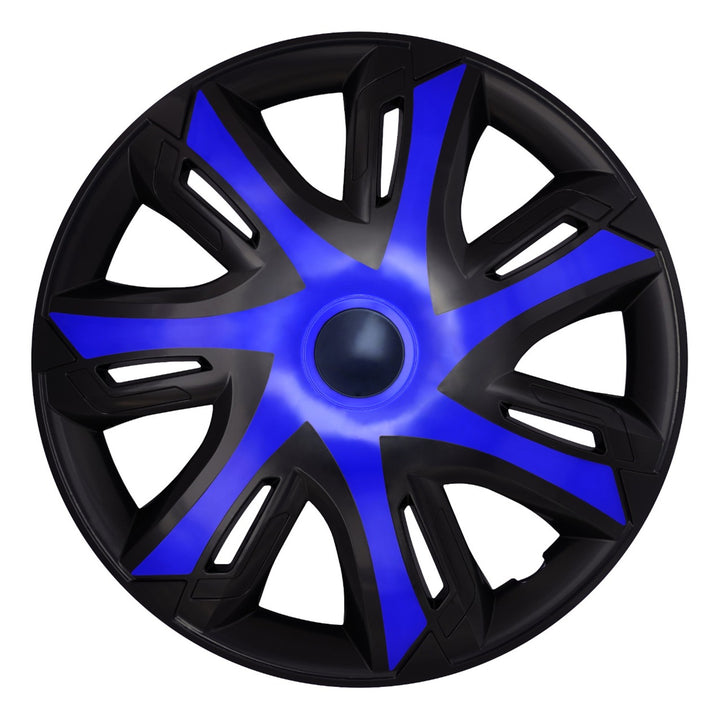 Kołpaki samochodowe uniwersalne 15'' NRM N-Power blue/black 4 sztuki