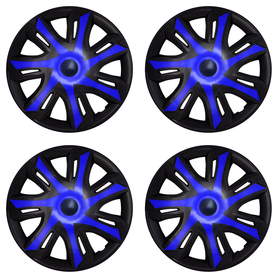 Kołpaki samochodowe uniwersalne 16'' NRM N-Power blue/black 4 sztuki