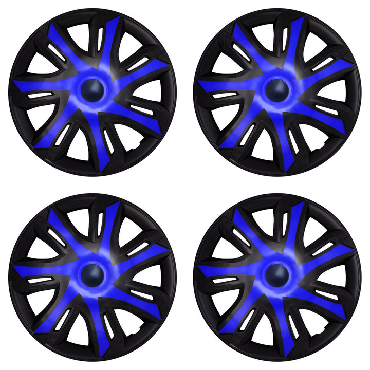 Kołpaki samochodowe uniwersalne 16'' NRM N-Power blue/black 4 sztuki