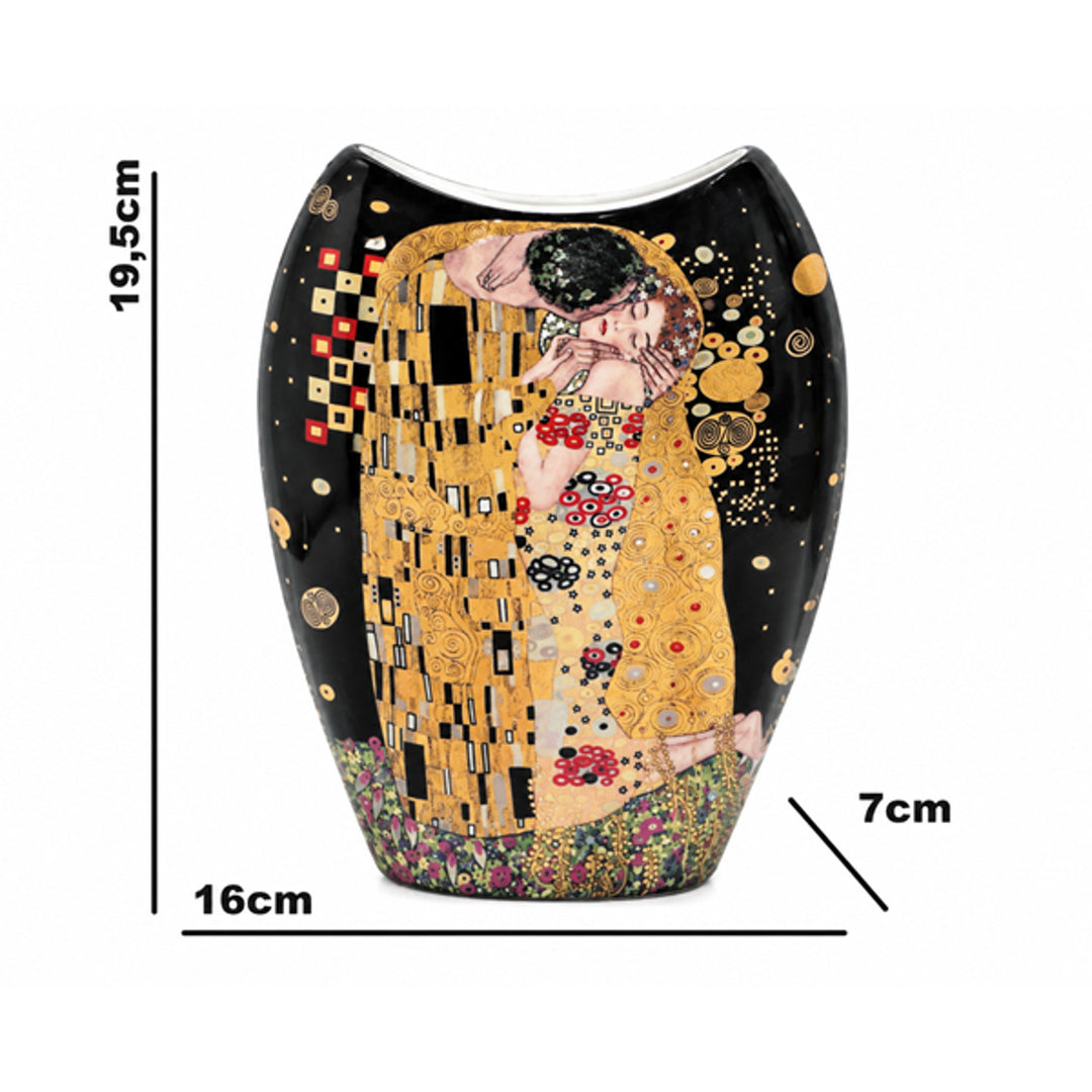 Wazon porcelanowy Gustav Klimt Pocałunek Queen Isabell