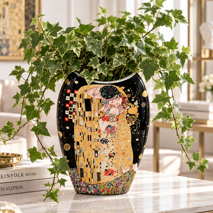 Wazon porcelanowy Gustav Klimt Pocałunek Queen Isabell