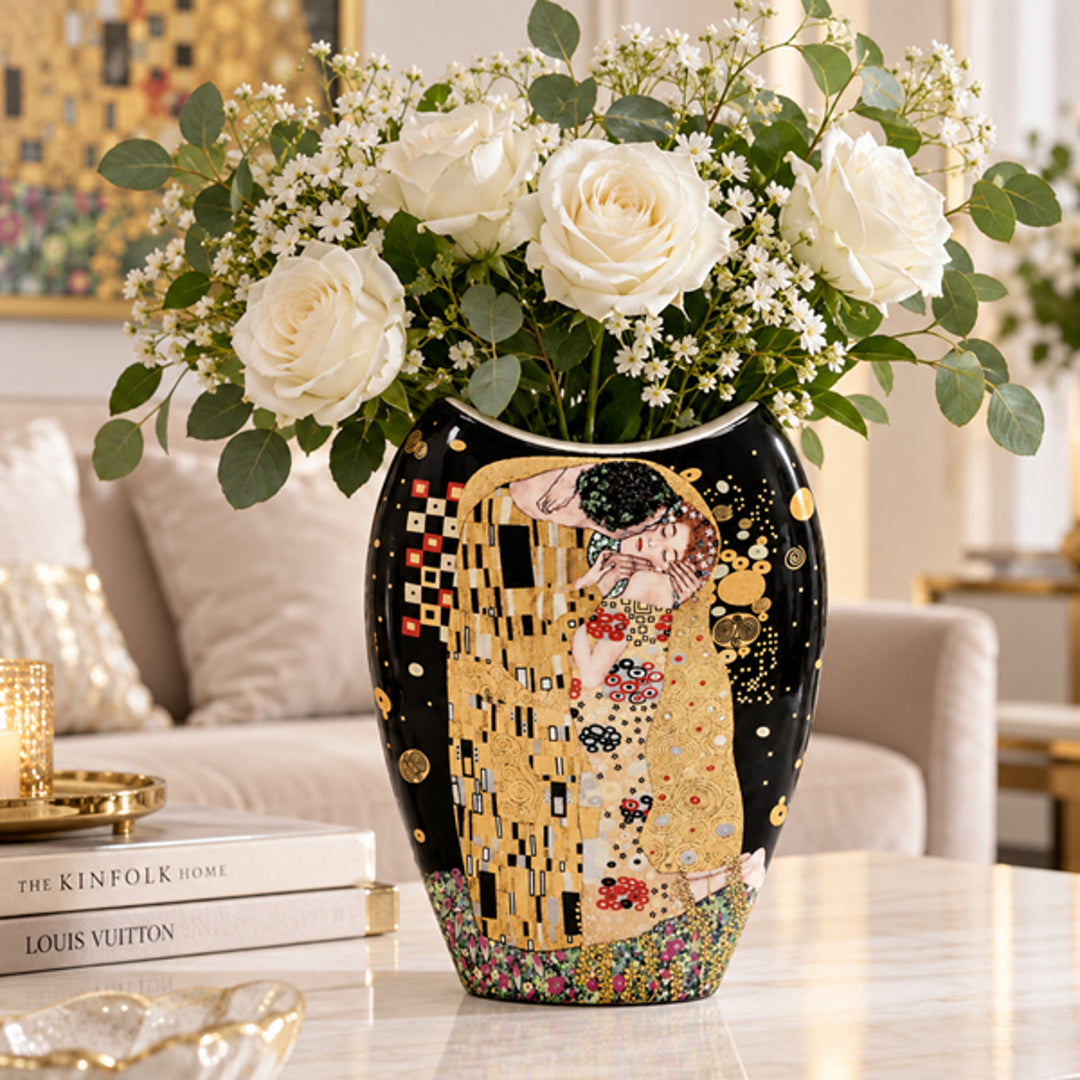 Wazon porcelanowy Gustav Klimt Pocałunek Queen Isabell