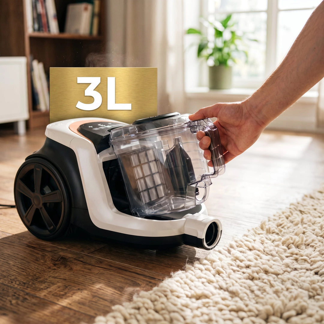 Odkurzacz bezworkowy LOVIO VacuuFlex L PRO LVCVC004 899W 3L pilot