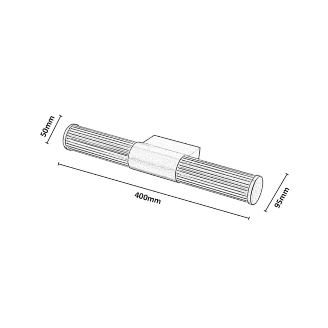 Kinkiet łazienkowy, Calyn, LED 8W, 4000K, 620lm L40cm, złoty, IP44, 75104