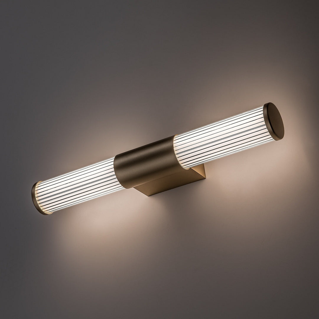 Kinkiet łazienkowy, Calyn, LED 8W, 4000K, 620lm L40cm, złoty, IP44, 75104
