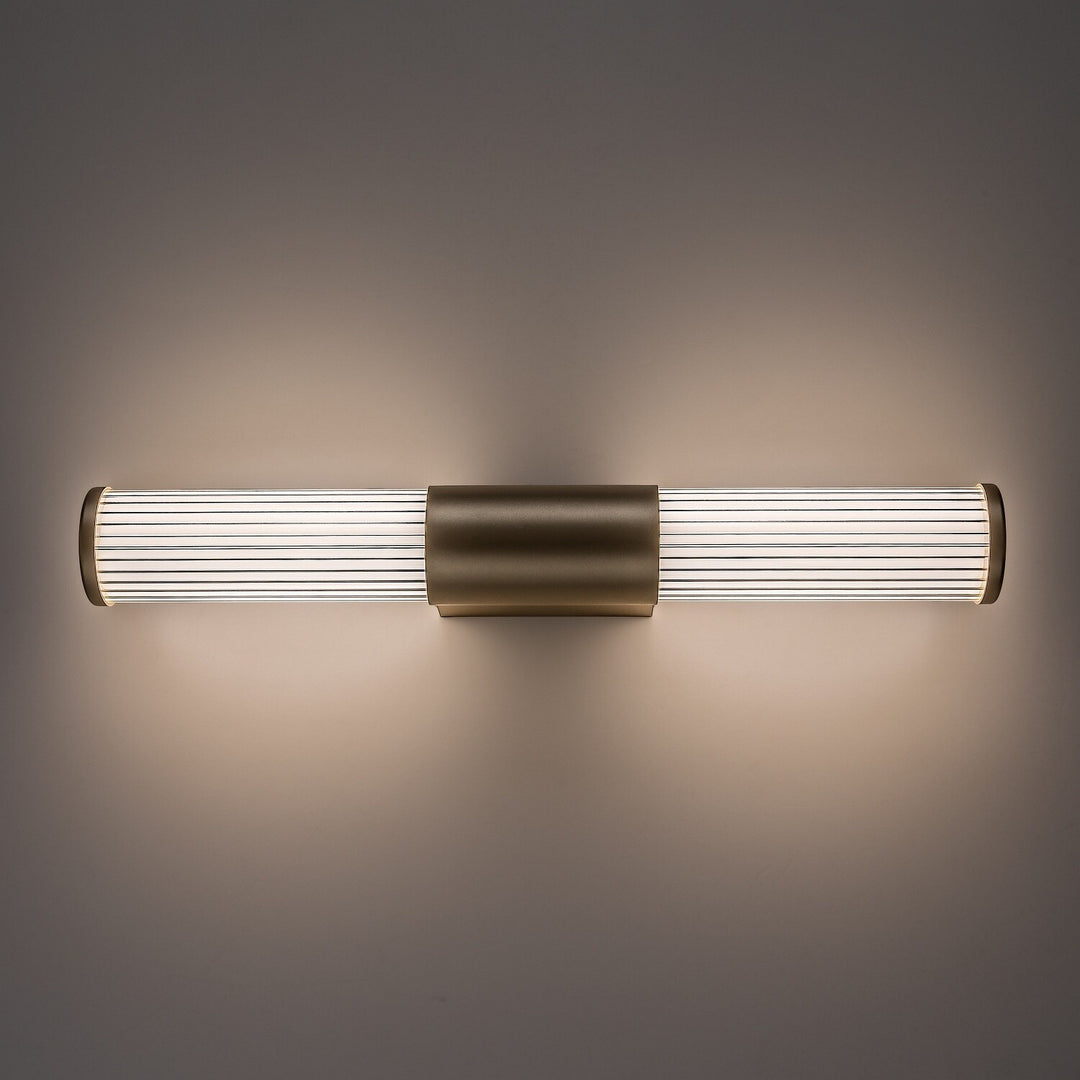 Kinkiet łazienkowy, Calyn, LED 8W, 4000K, 620lm L40cm, złoty, IP44, 75104