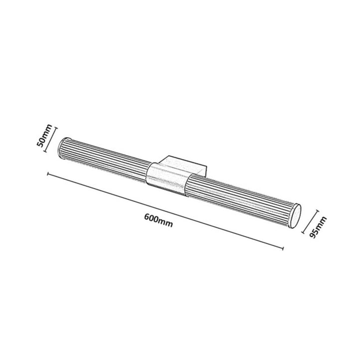 Kinkiet łazienkowy, Calyn, LED 15W, 4000K, 1450lm, L60cm, złoty, IP44, 75105