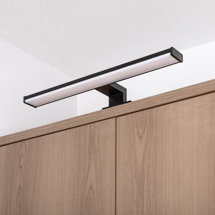 Kinkiet łazienkowy, Seyra, LED 8W, 4000K, 650lm, L40cm, czarny, IP44, 75112