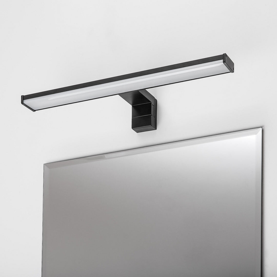 Kinkiet łazienkowy, Seyra, LED 8W, 4000K, 650lm, L40cm, czarny, IP44, 75112