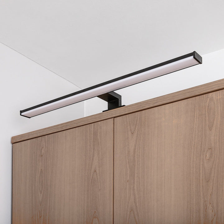 Kinkiet łazienkowy, Seyra, LED 12W, 4000K, 910lm, L60cm, czarny, IP44, 75113